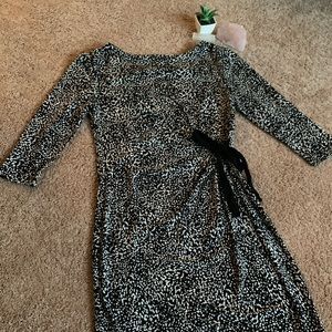 splatter print stretchy midi!